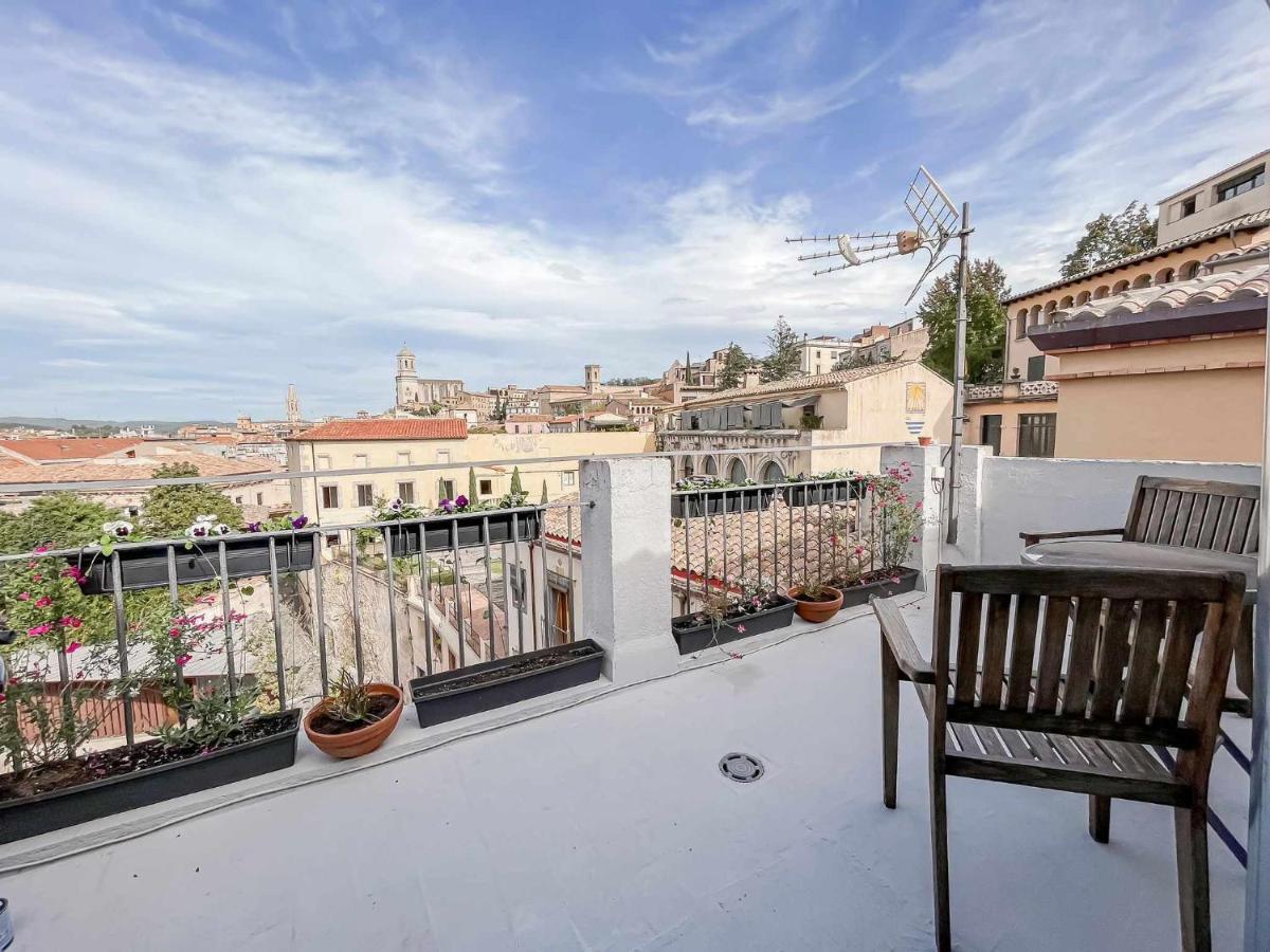 Romantic Duplex With Terrace And Great Views Girona Kültér fotó