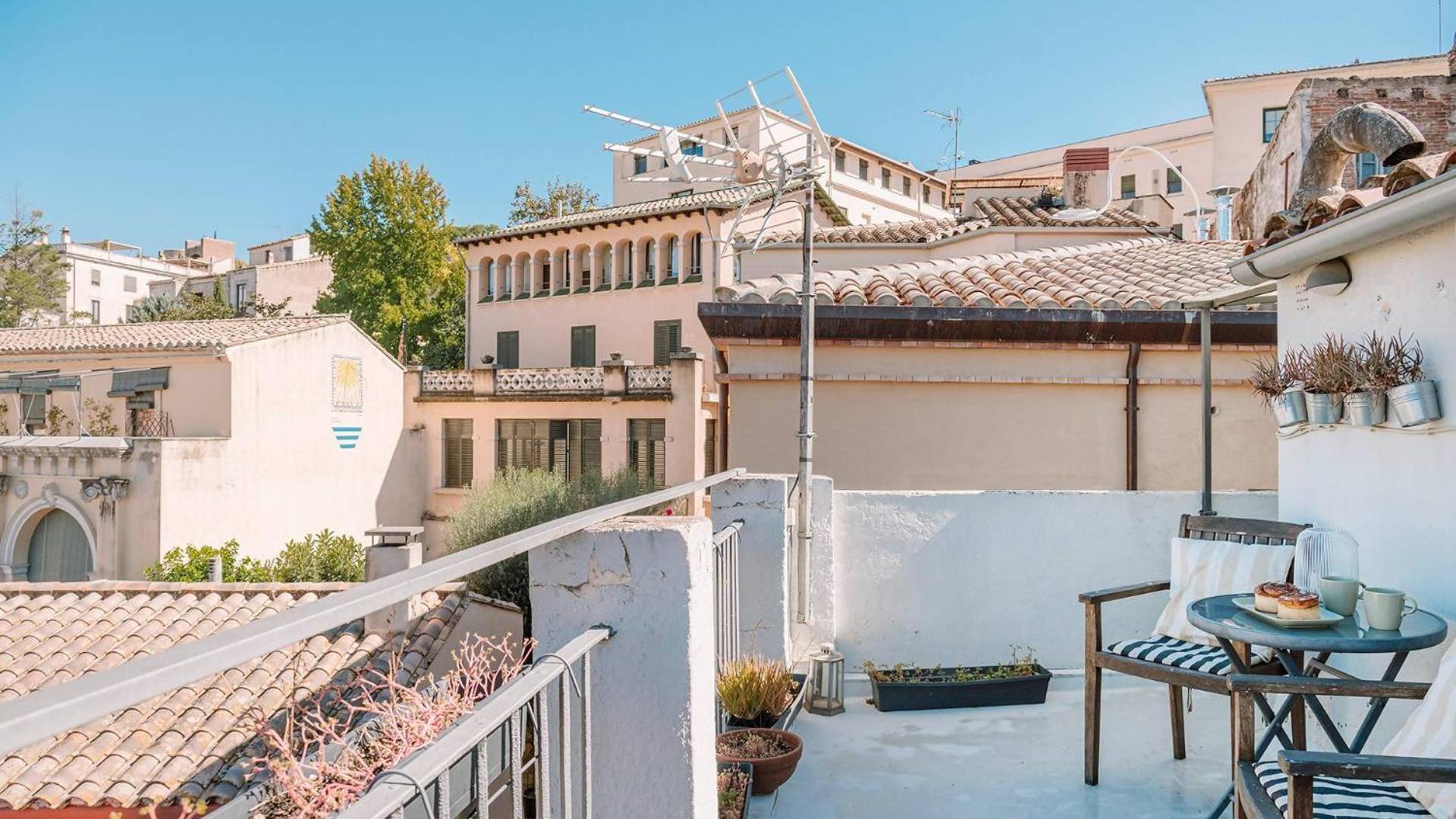 Romantic Duplex With Terrace And Great Views Girona Szoba fotó